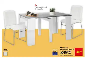 Conforama Console Extensible Candice offre
