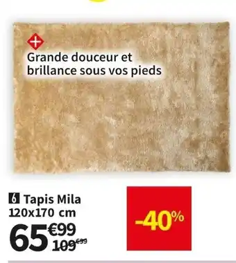 Conforama Tapis Mila 120x170cm offre