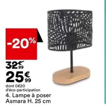 BUT Lampe à Poser Asmara H. 25 cm offre