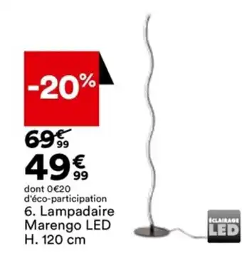 BUT Lampadaire Marengo LED H. 120 cm offre