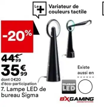 BUT Lampe LED de Bureau Sigma offre