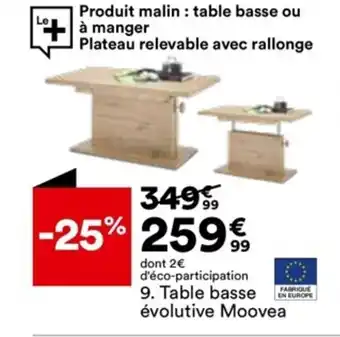BUT Table Basse évolutive Moovea offre