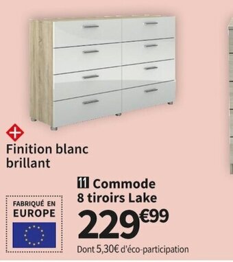Conforama Commode 8 Tiroirs Lake offre