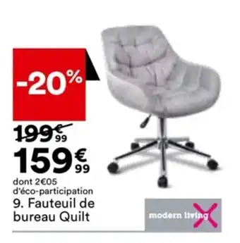BUT Fauteuil de Bureau Quilt offre