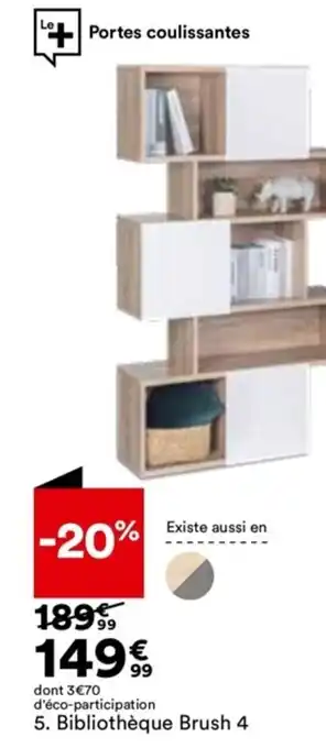 BUT Bibliothèque Brush 4 offre