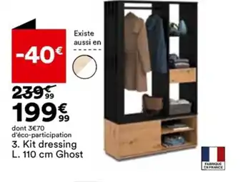 BUT Kit Dressing L. 110 cm Ghost offre