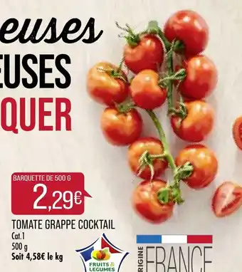 Match Tomate Grappe Cocktail offre