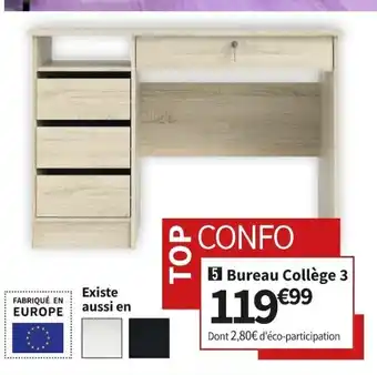 Conforama Bureau Collège 3 offre