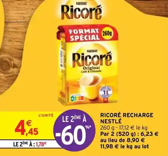 Intermarché Hyper Ricoré Recharge Nestlé offre