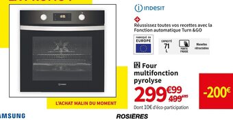 Conforama Four Multifonction Pyrolyse offre