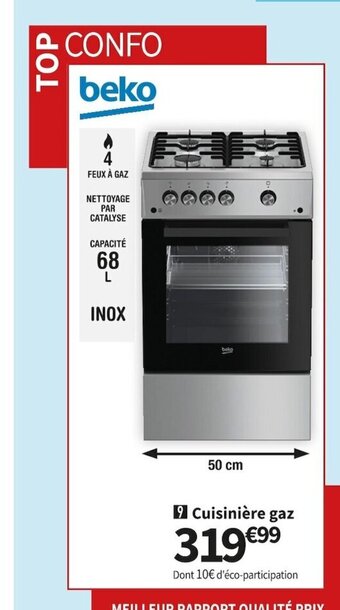 Conforama Cuisinière Gaz offre