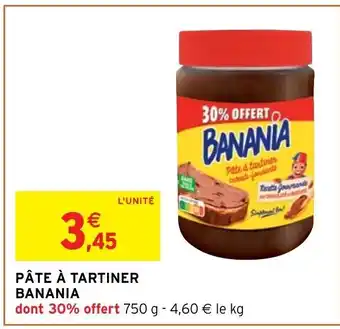 Intermarché Hyper Pâte à Tartiner Banania offre