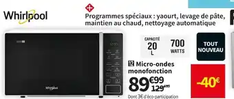 Conforama Micro-Ondes Monofonction offre