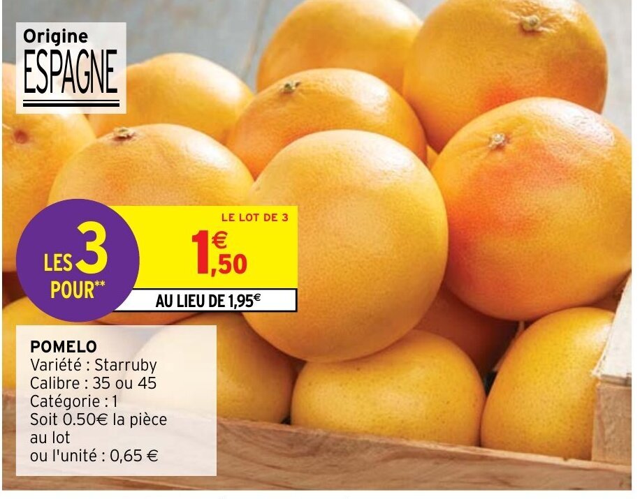Promo Pomelo chez Intermarché Hyper