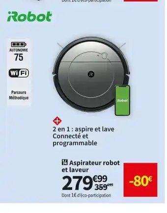 Conforama Aspirateur Robot Et Laveur offre