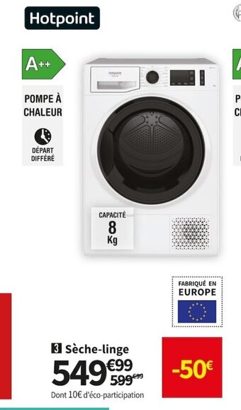 Conforama Sèche-Linge offre