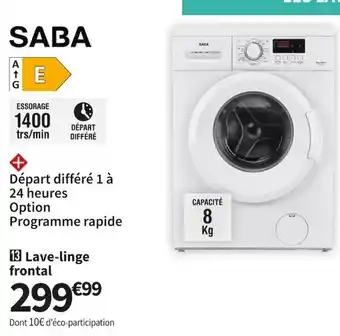 Conforama Lave-linge Frontal offre