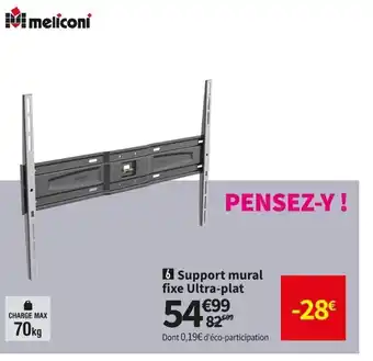 Conforama Support Mural Fixe Ultra-plat offre
