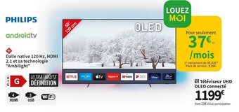 Conforama Téléviseur UHD OLED Connecté offre