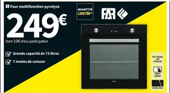 Conforama Four Multifonction Pyrolyse offre