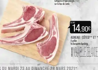 Agneau : Côtes et à griller