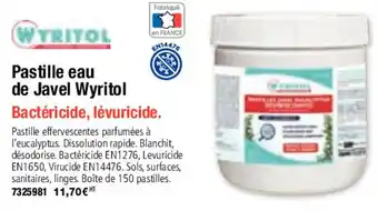 Pastille eau de javel WYRITOL