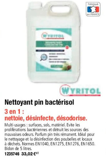 Plein ciel Nettoyant pin bactérisol offre