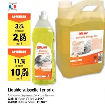 Liquide vaisselle 1er prix