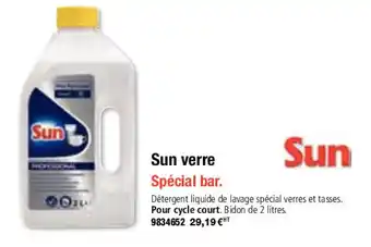 Plein ciel Sun verre SUN offre