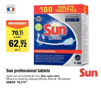 Sun professional tablets