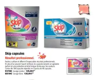 Skip capsules