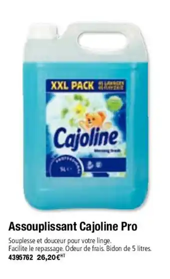 Assouplissant cajoline pro