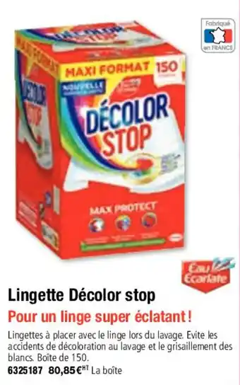 Lingette décolor stop