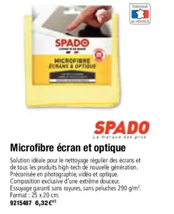 Microfibre écran et optique