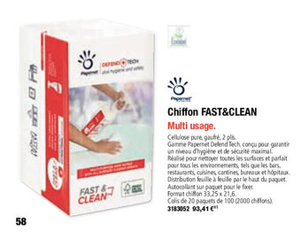 Plein ciel Chiffon FAST&CLEAN offre