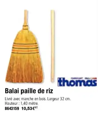 Balai paille de riz