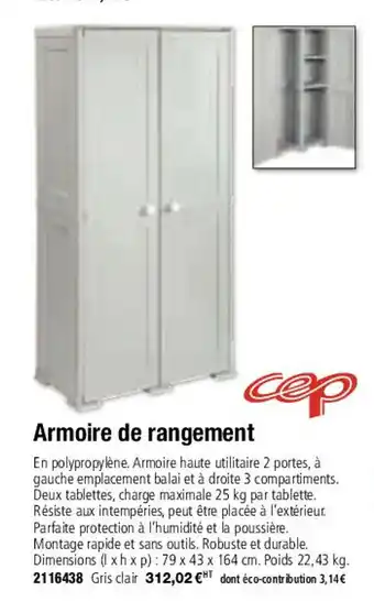 Plein ciel Armoire de rangement offre