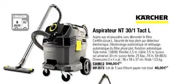 Aspirateur NT 30/1 tact L