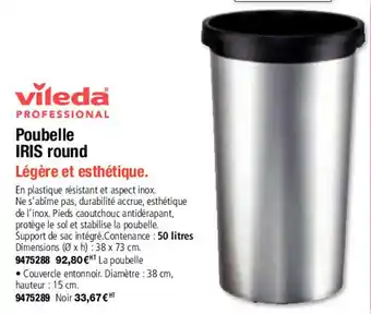 Poubelle IRIS round