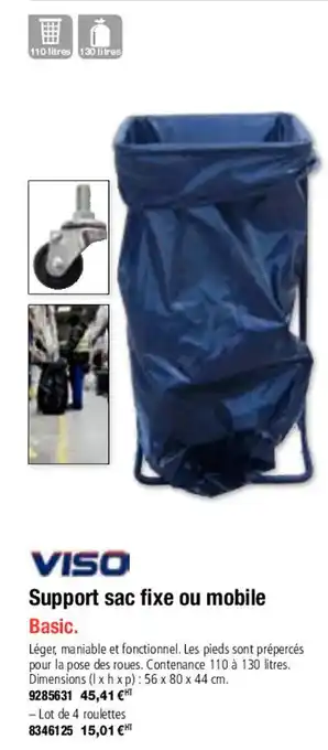 Support sac fixe ou mobile