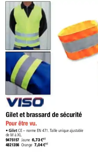 Gilet et brassard de sécurité
