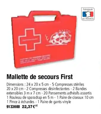Mallette de secours first