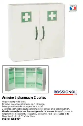 Armoire Ă pharmacie 2 portes