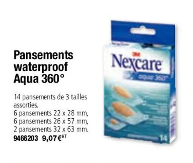 Plein ciel Pansements waterproof aqua 360 offre