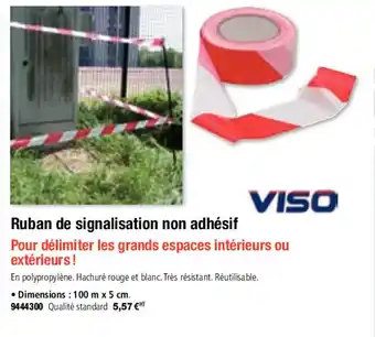 Ruban de signalisation non adhésif