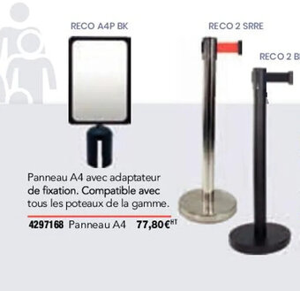 Plein ciel Panneau A4 avec adaptateur de fixation offre