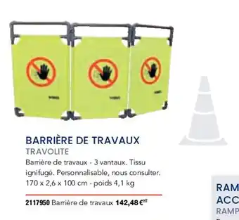 Barrière de travaux