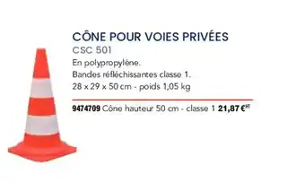 CÎne pour voies privées