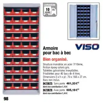 Plein ciel Armorie pour bac à bec offre
