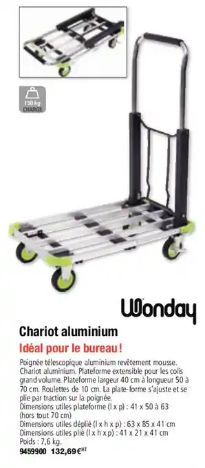 Chariot aluminium